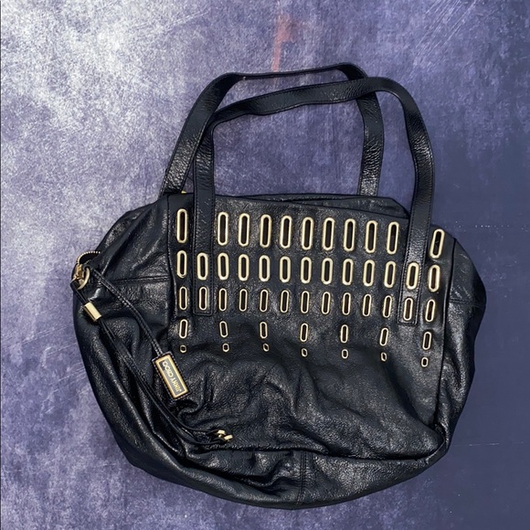 Jimmy Choo Black Tote with Gold Accents
